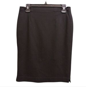 Marie Saint Pierre Solid Black Lueane Pencil Skirt Size Medium (2)